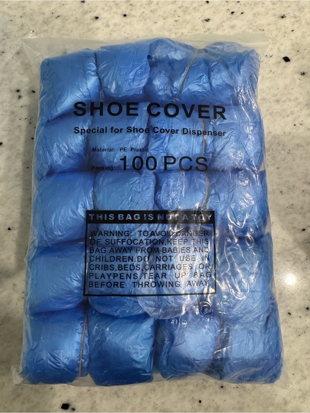 Amazon Blue Disposable Shoe Covers - 100 Pack